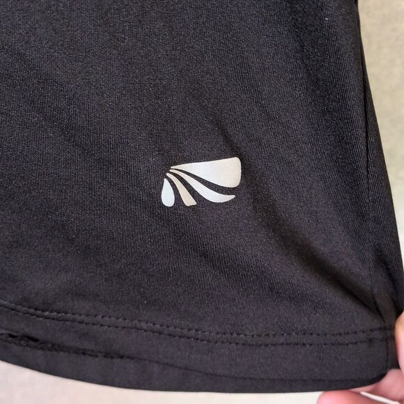 Marika Black Mesh Panel Long Sleeve Athletic Tee Women's L - Picture 4 of 5